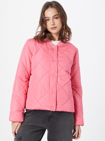 PIECES Between-Season Jacket 'BEE' in Pink: front