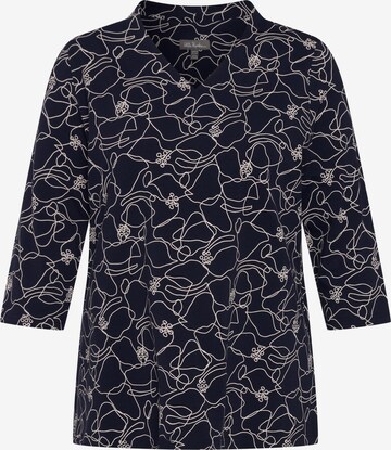 Ulla Popken Shirt in Blauw: voorkant