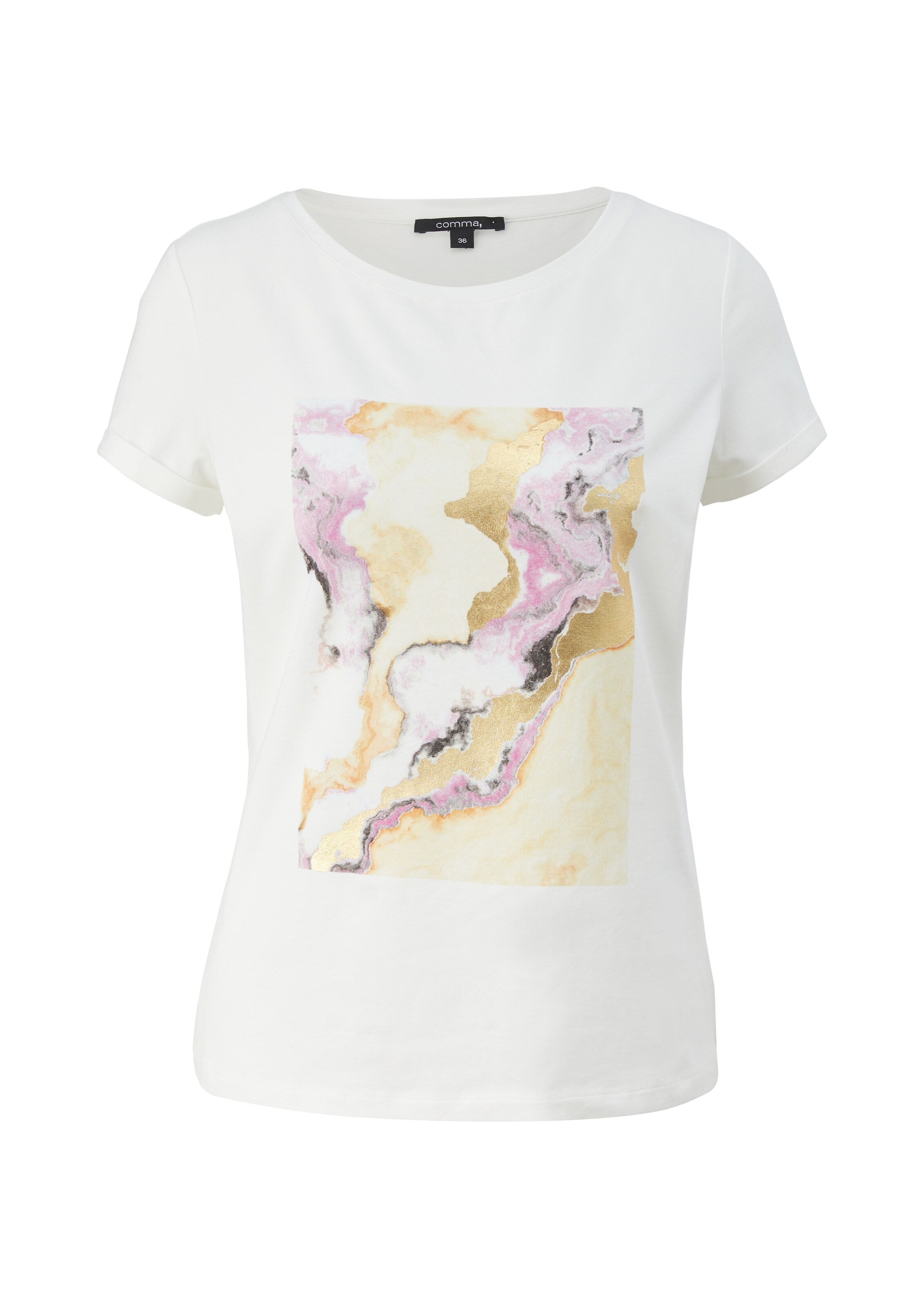 Frauen Shirts & Tops COMMA T-Shirt in Weiß - JP39798
