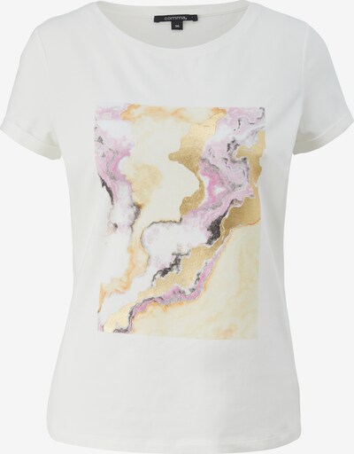 COMMA Camiseta en oro / orquidea / negro / blanco, Vista del producto