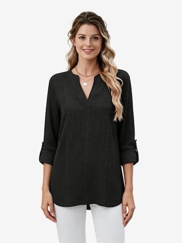 Yesfashion Bluse in Schwarz: Vorderseite