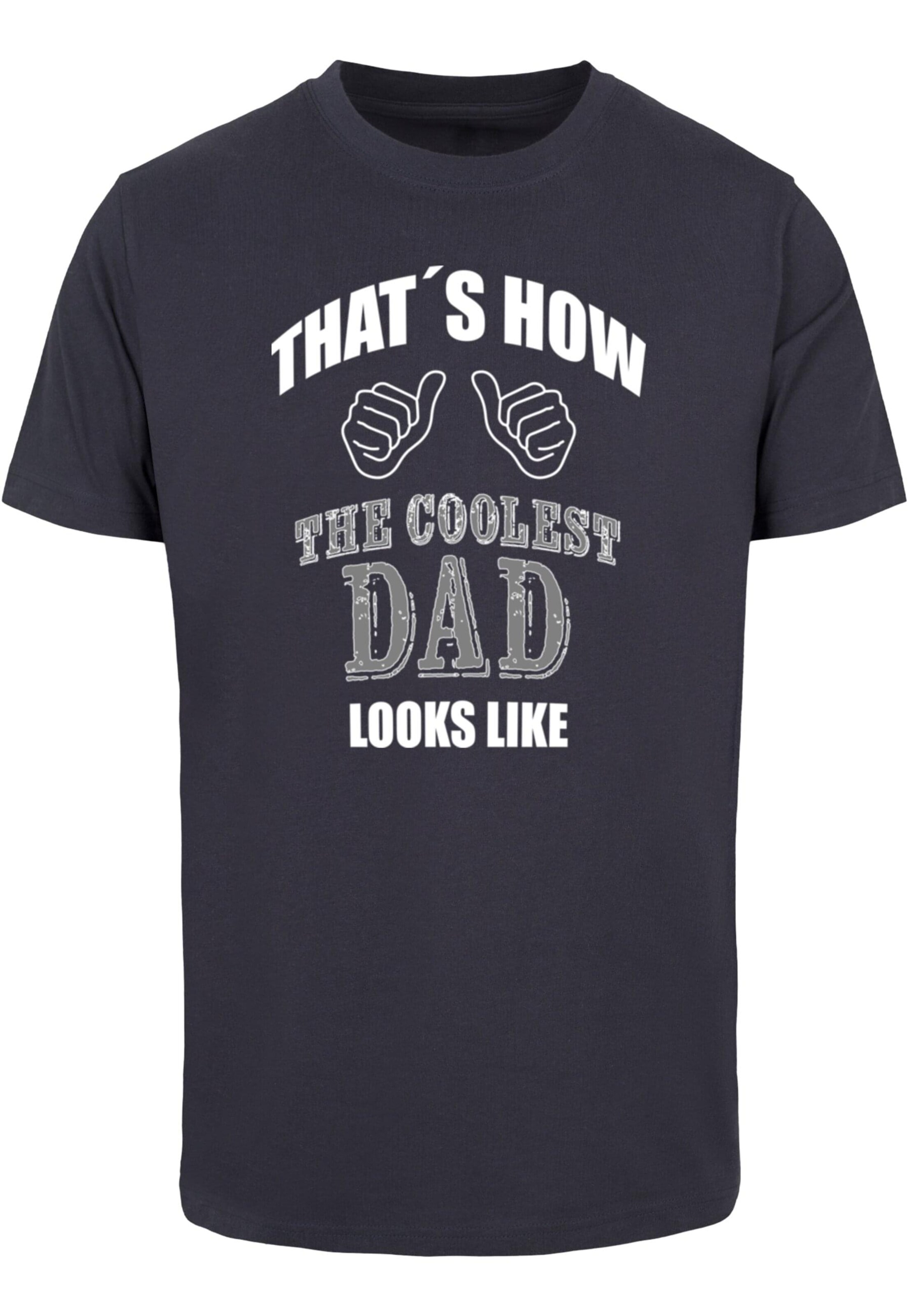 T-Shirt 'Coolest Dad' Merchcode en bleu : devant