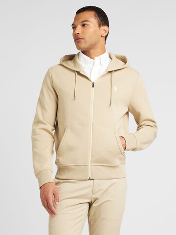 Giacca di felpa di Polo Ralph Lauren in beige: frontale