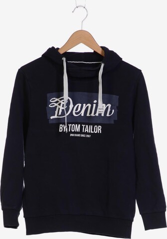 TOM TAILOR DENIM Sweatshirt & Zip-Up Hoodie in M in Blue: front