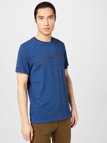 Superdry T-Shirt in Blau: predná strana