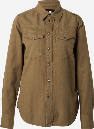 G-Star RAW Chemisier en olive, Vue avec produit