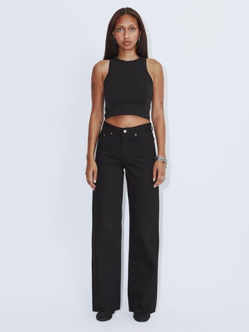 Dr. Denim Regular Jeans 'Echo High Straight' in Black