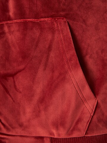 Funky Buddha - Sudadera con cremallera en rojo
