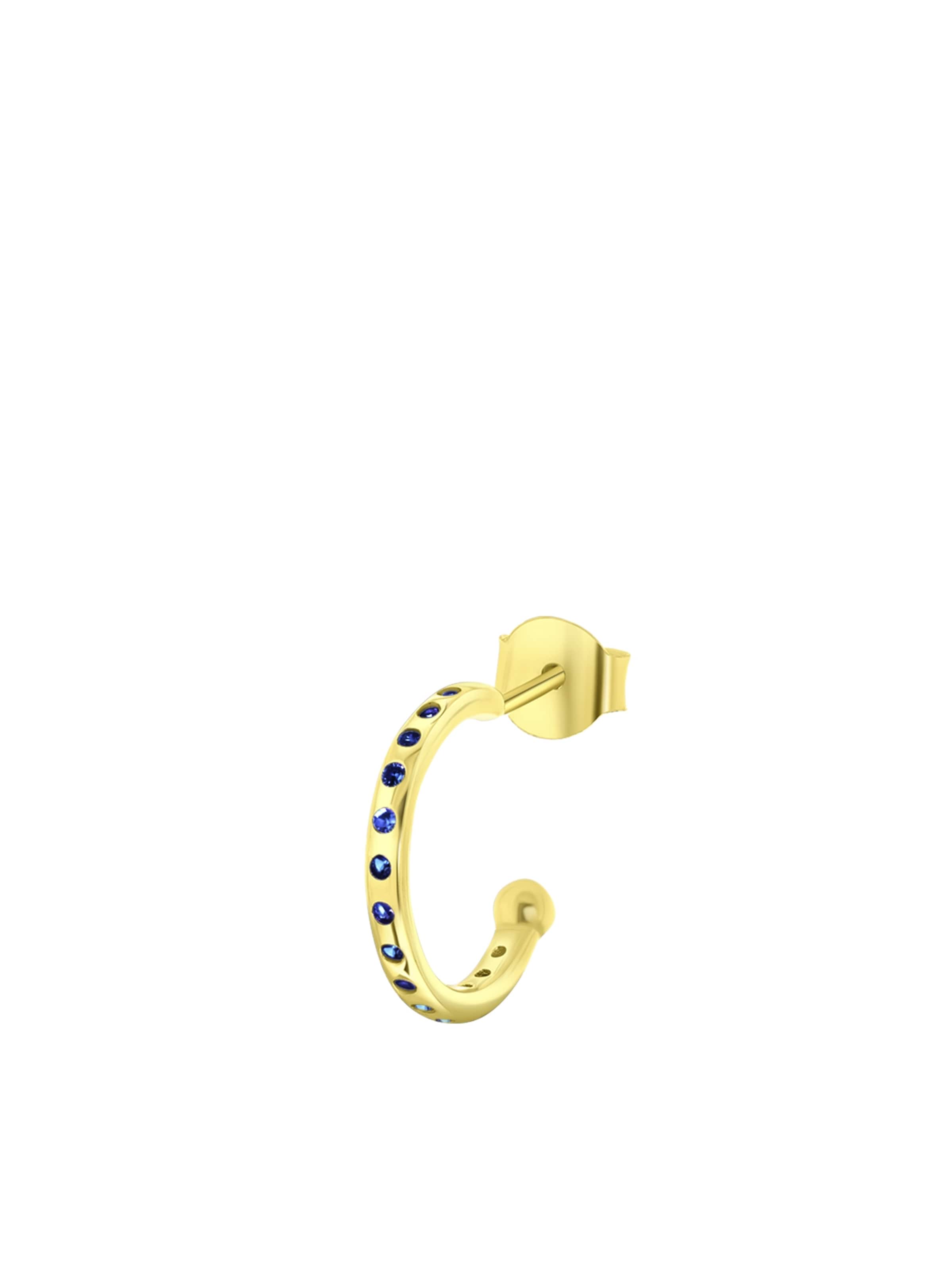 Boucles d'oreilles Lucardi en or : devant