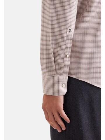 SEIDENSTICKER Slim fit Overhemd in Beige