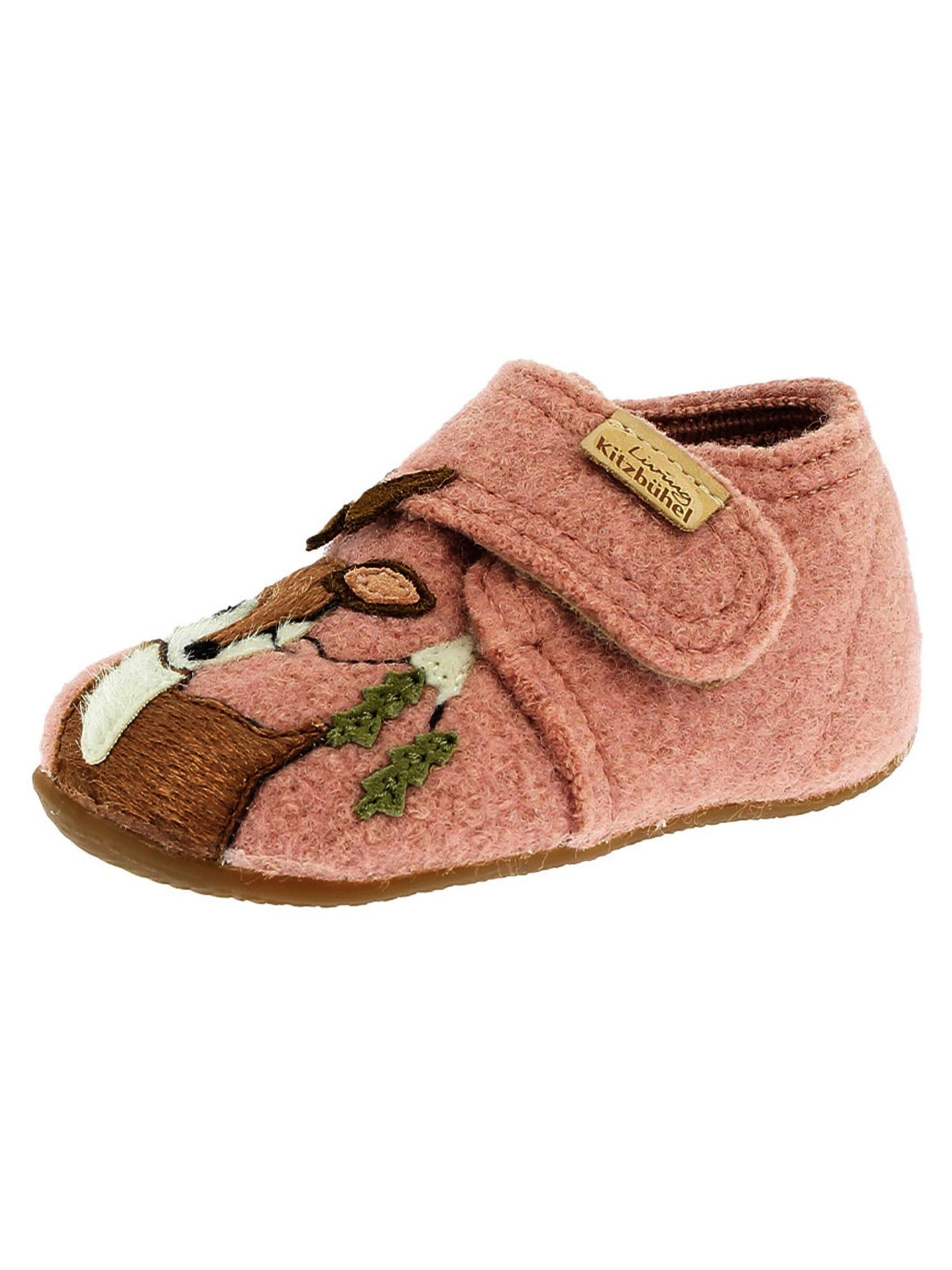 Living Kitzbühel Hausschuh 'Schurwolle'‌‌‌‌ in Orange: Vorderseite