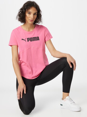 PUMA Performance Shirt 'Fit Heather Tee' in Pink