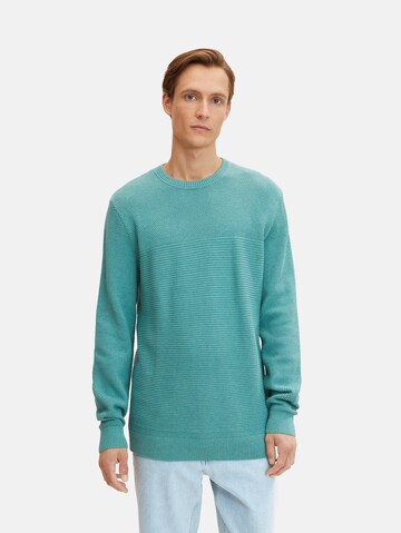 TOM TAILOR Sweater in Green: front