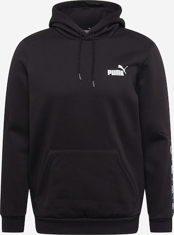 PUMA Athletic Sweatshirt in Black: front