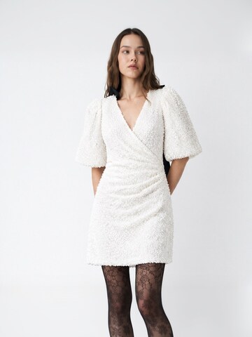 Crās - Vestido ' Annecras ' en blanco: frente