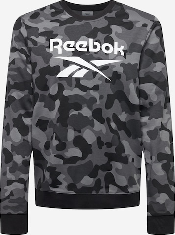 Reebok Sport Sportsweatshirt in Schwarz: front
