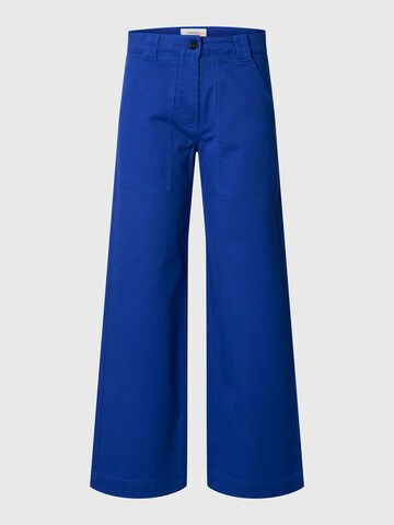 SELECTED Wide leg Broek 'SLFHotel Amour' in Blauw