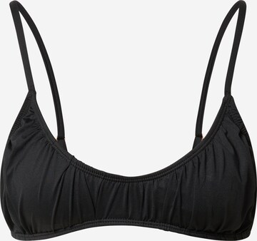 Cotton On Body Bikini Top 'GATHERED' in Black: front