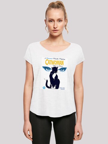 F4NT4STIC Shirt 'Superheld Batman Catwoman When In Rome' in Wit: voorkant