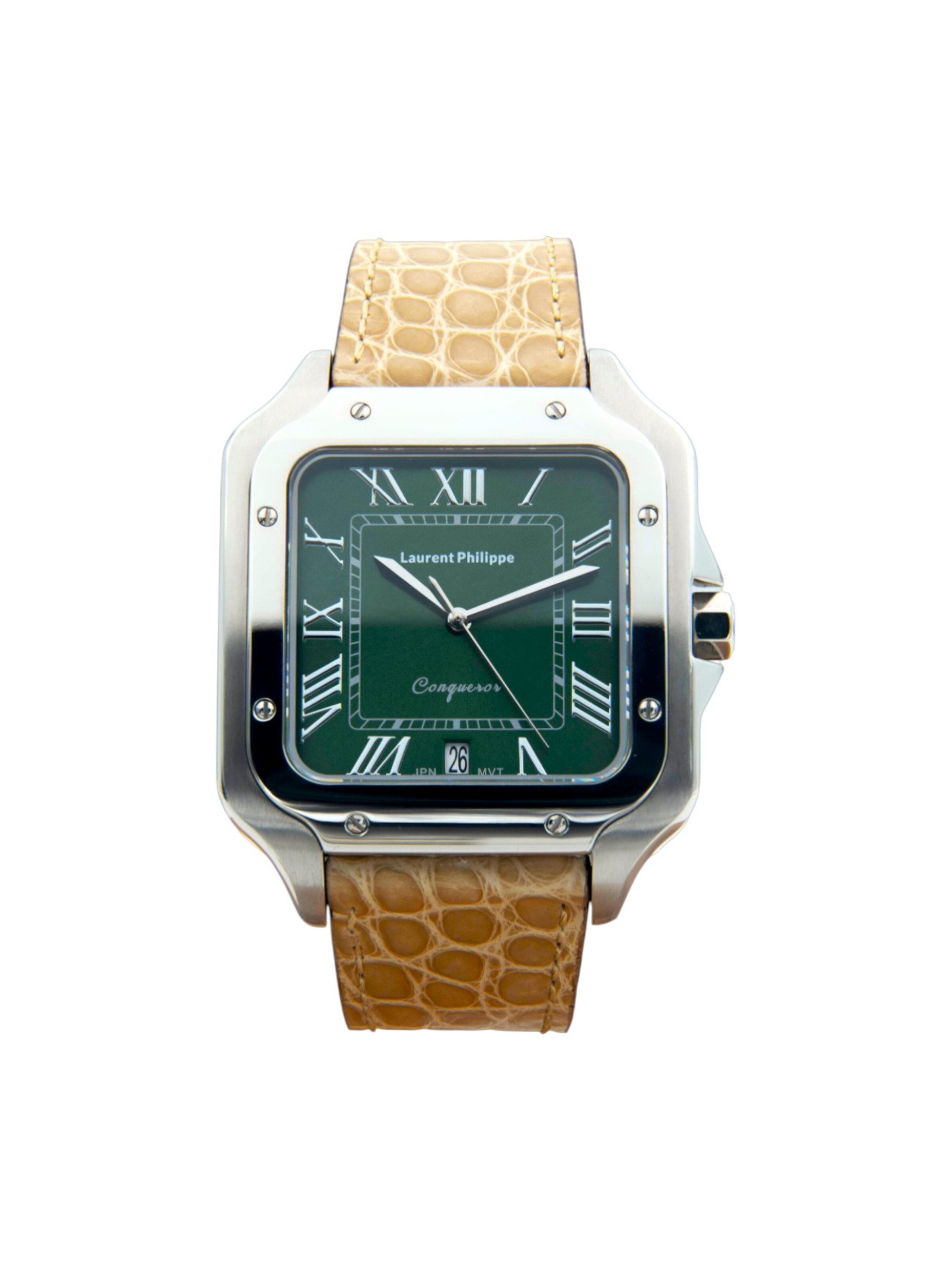Laurent Philippe Analog Watch in Green: front