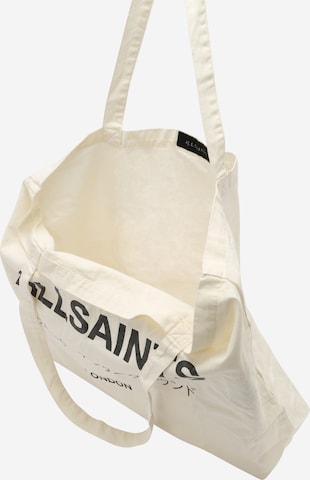AllSaints Nakupovalna torba | bela barva