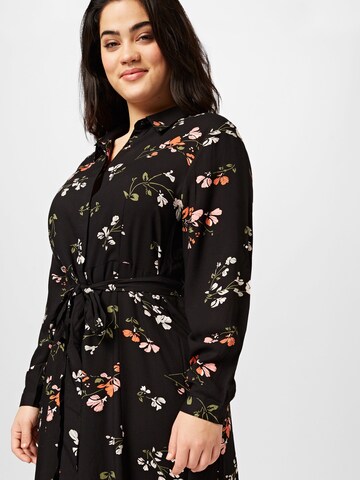 Robe-chemise 'Aurelia' ABOUT YOU Curvy en noir