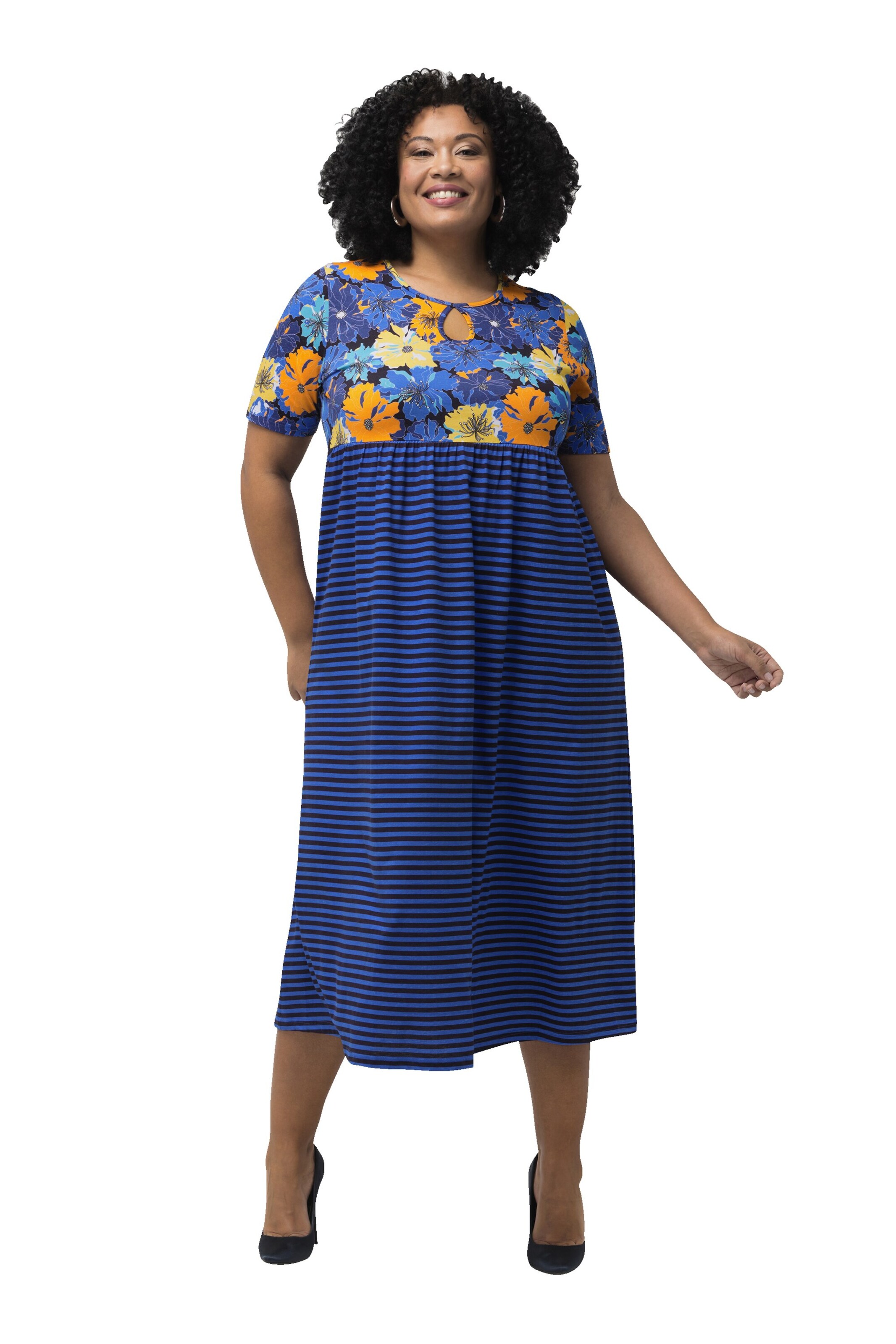 Ulla Popken Jurk in Blauw