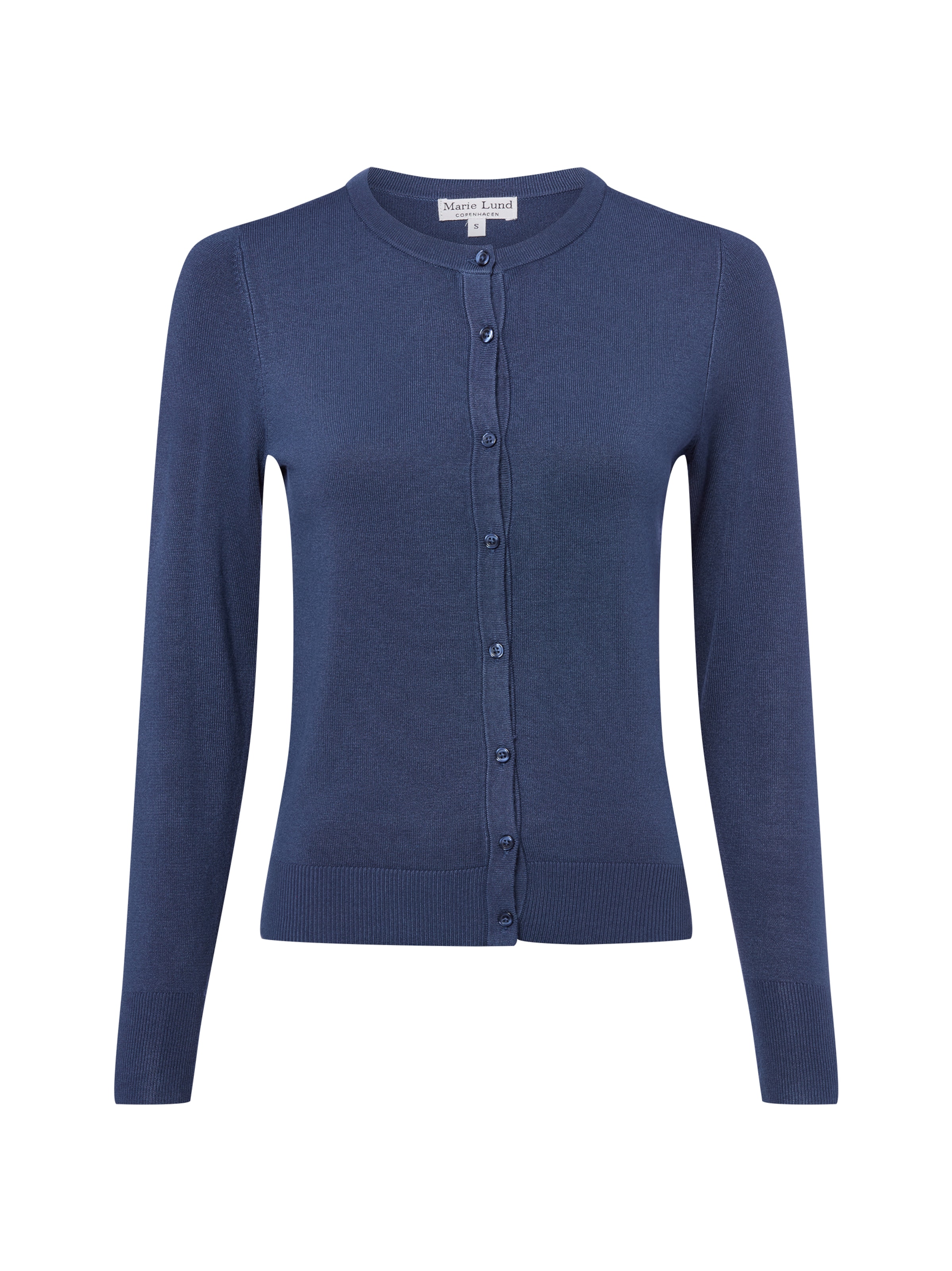Cardigan Marie Lund en bleu : devant