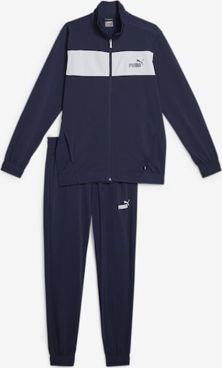 PUMA Trainingsanzug 'Poly' in navy / weiß, Produktansicht