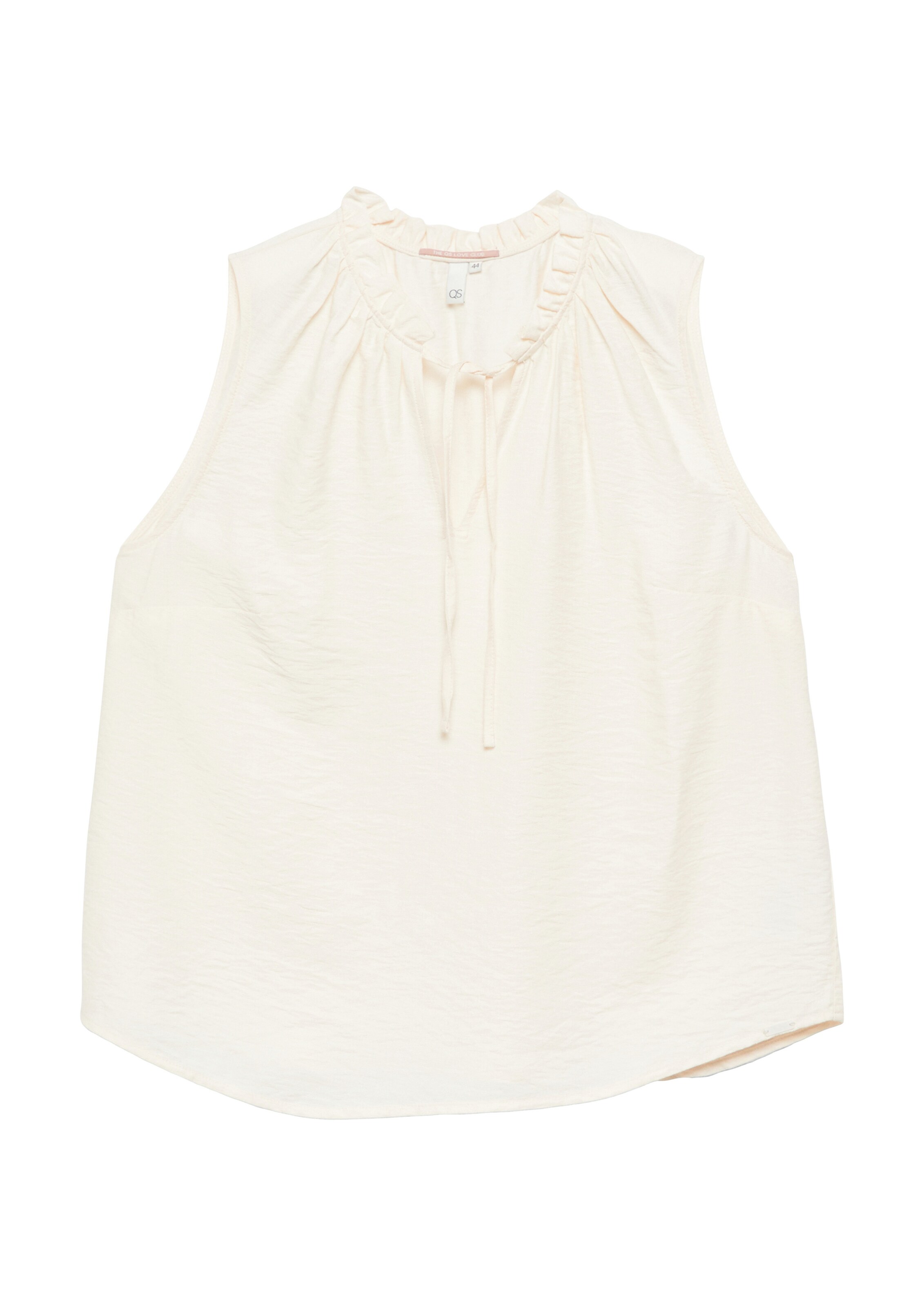 QS Blouse in Beige: voorkant