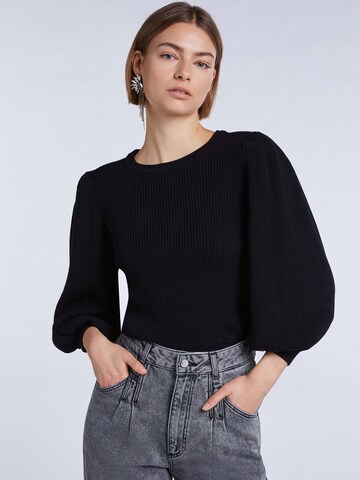 Pull-over SET en noir : devant