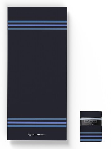woodsandwaves Handdoek 'Calm Cruise Black' in Zwart