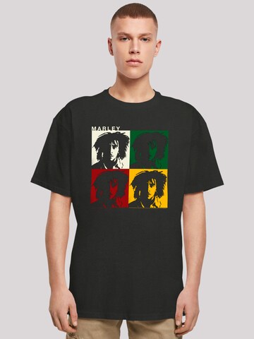 F4NT4STIC Shirt 'Bob Marley' in Zwart: voorkant