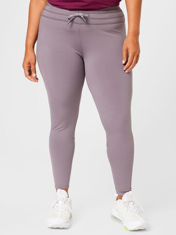 Skinny Leggings Esprit Sport Curvy en gris : devant