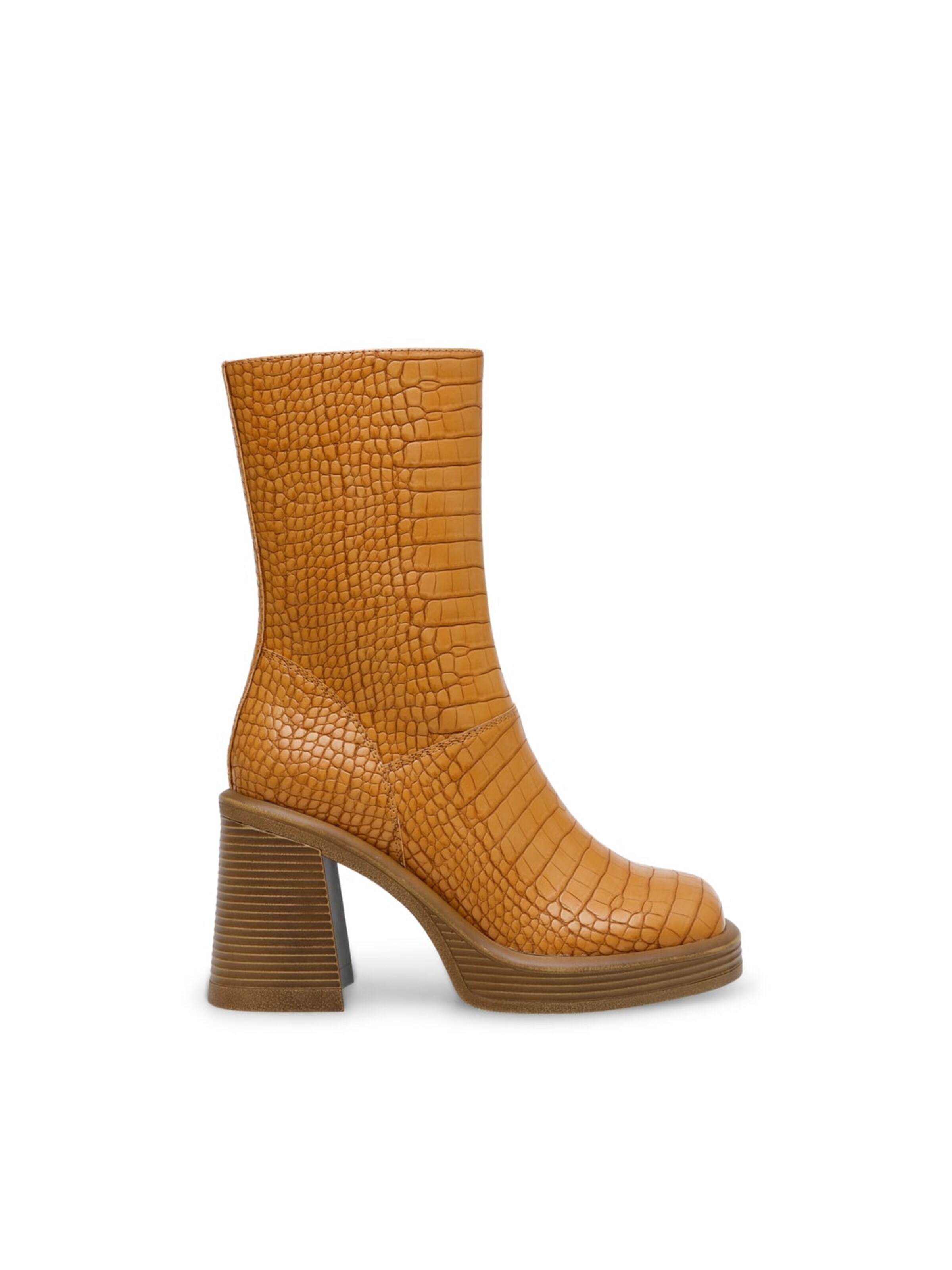 STEVE MADDEN Støvler 'FINITE TAN CROCO BROWN' i brun: forside