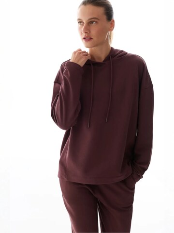 Penti Dressipluus 'Kapuzenpullover', värv punane: eest vaates