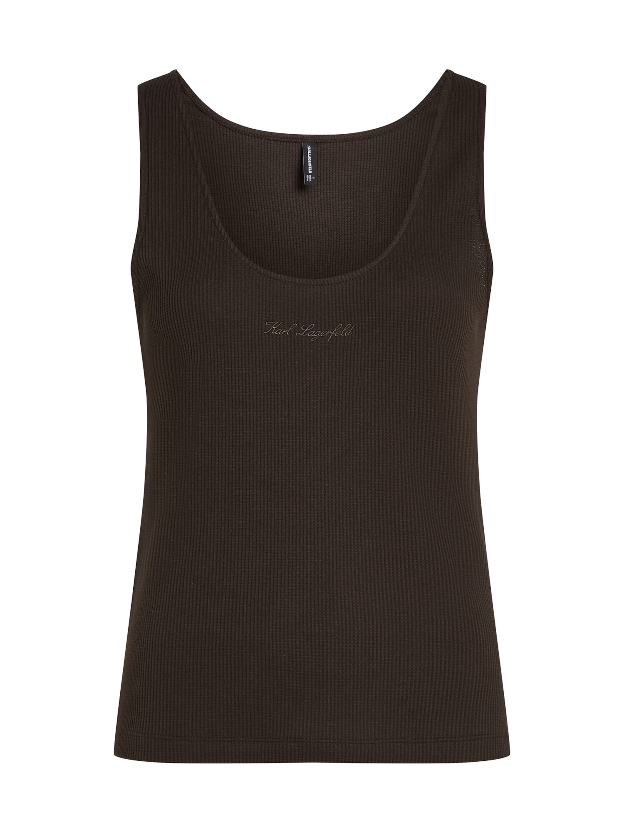 Karl Lagerfeld - Top em castanho: frente