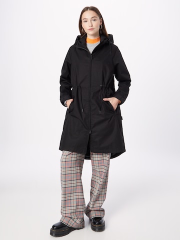 MAKIA Between-Seasons Parka 'Rey' in Black: front