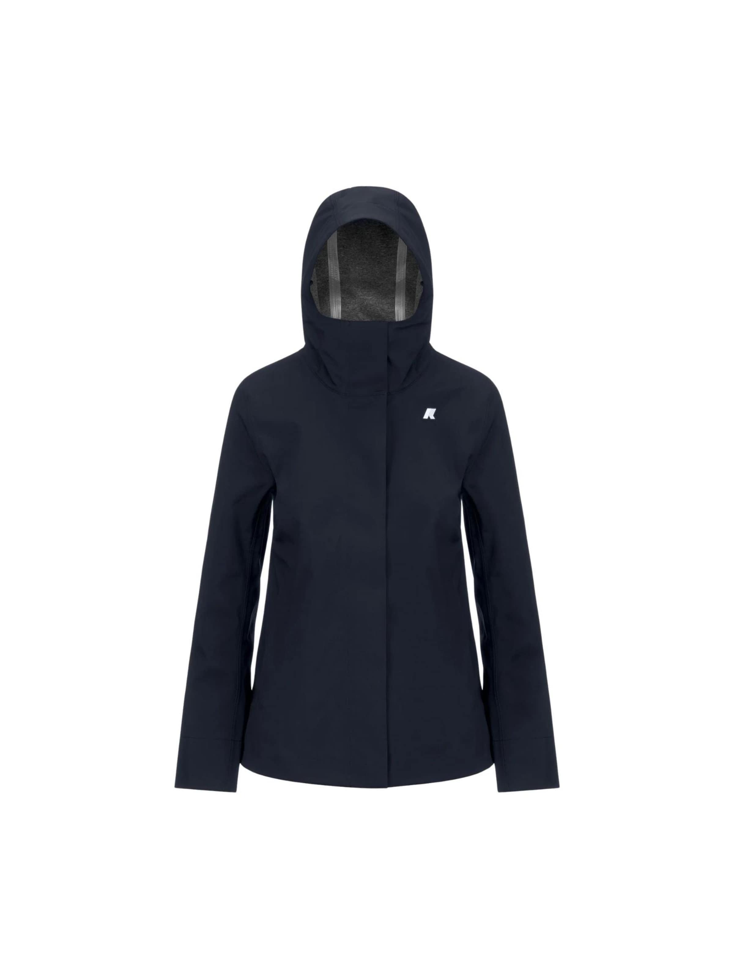 K-Way Übergangsjacke 'K-WAY MADALINA BONDED JERSEY GIUBBINO'‌ in Blau: Vorderseite