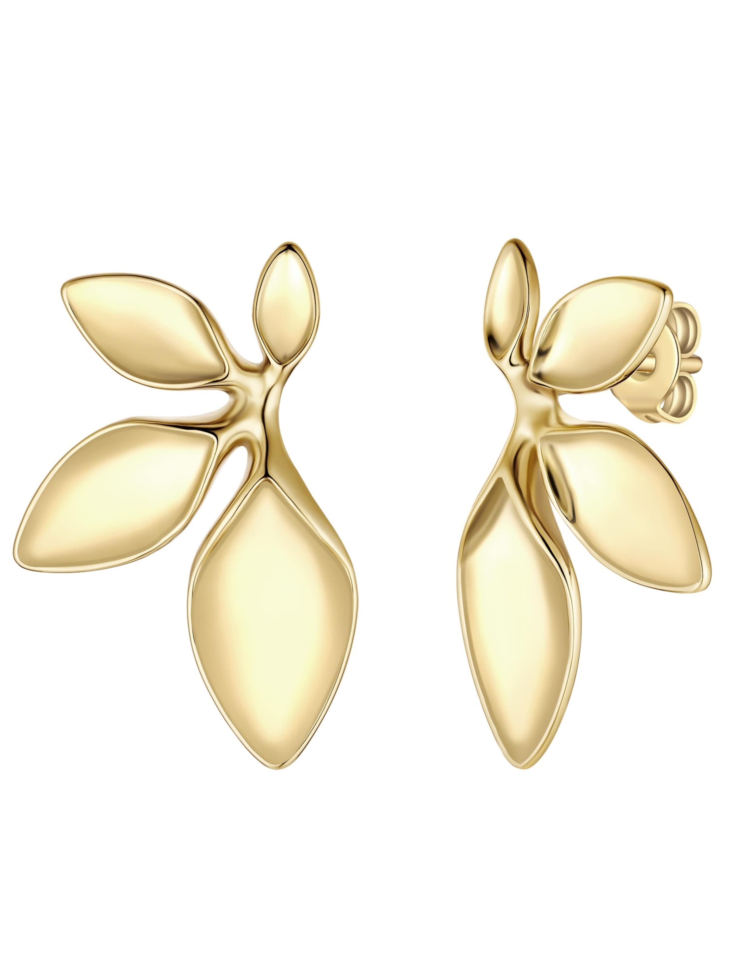 Yokoamii Ohrringe in Gold: Vorderseite