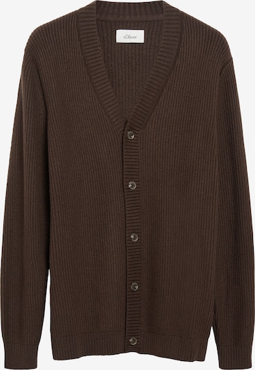 s.Oliver Strickjacke in M in dunkelbraun, Produktansicht