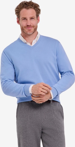 FALKE Pullover 'Cotton Knit' in Blau: Vorderseite