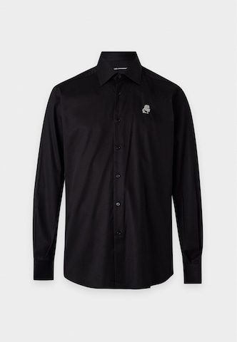 Karl Lagerfeld Regular fit Button Up Shirt in Black: front