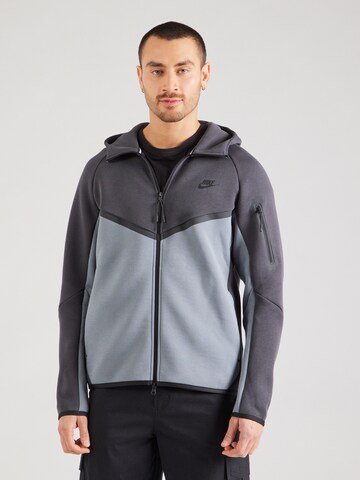 Nike Sportswear - Sudadera con cremallera 'TECH FLEECE' en gris: frente