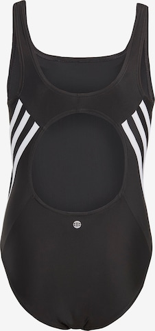 ADIDAS PERFORMANCE Minimiser Athletic Swimwear '3-Stripes' in Black