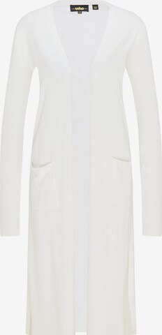 Cardigan usha BLACK LABEL en blanc : devant