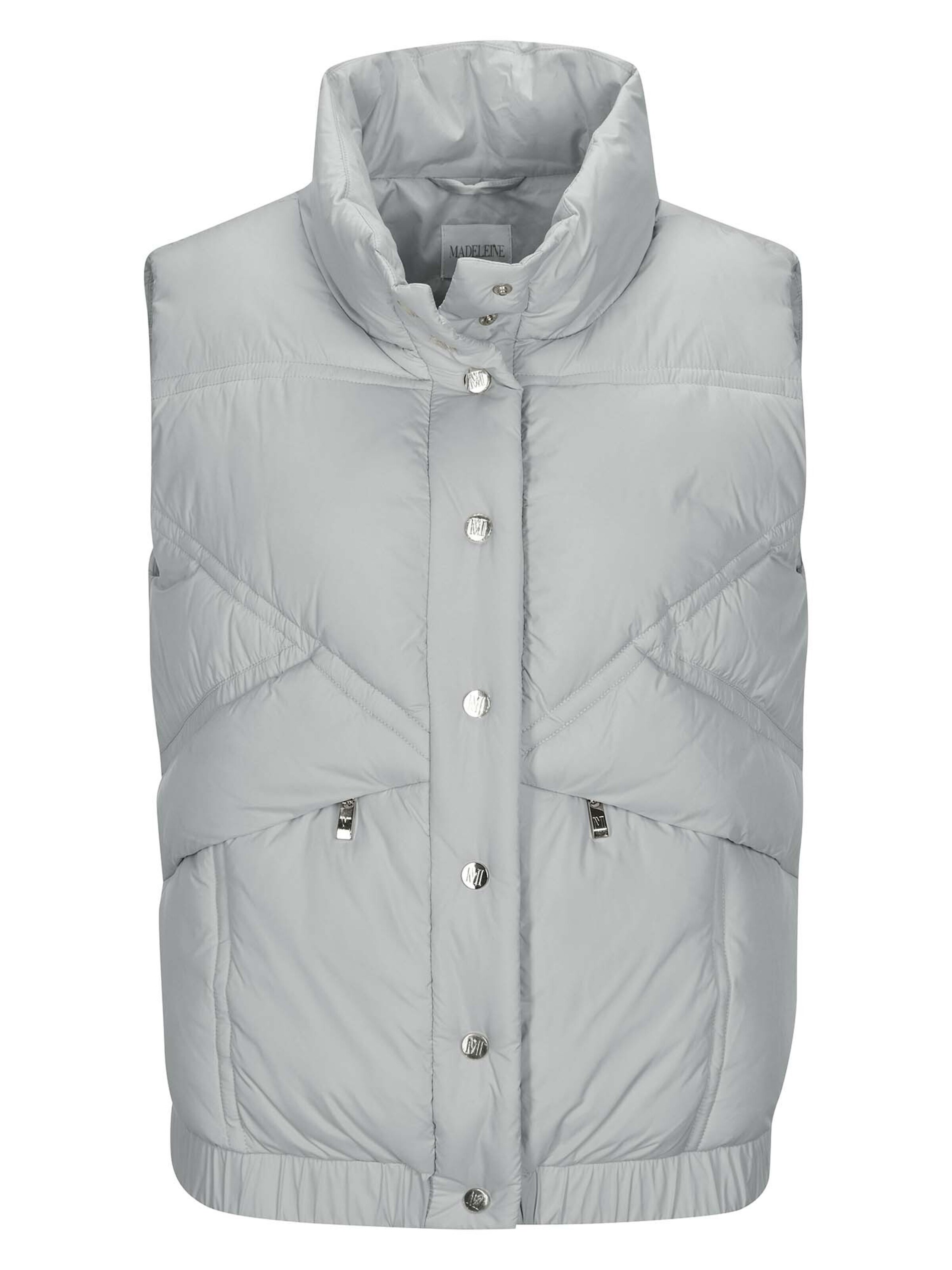 Gilet MADELEINE en gris : devant