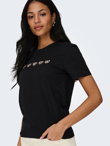 ONLY T-Shirt 'ONLMIA' in Schwarz