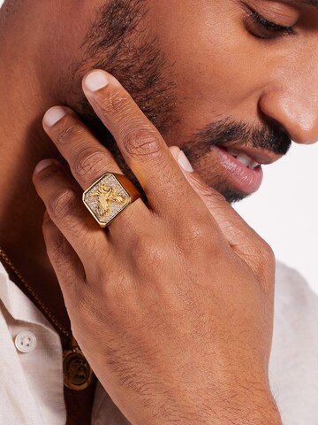 Lucardi Ring in Goud: voorkant
