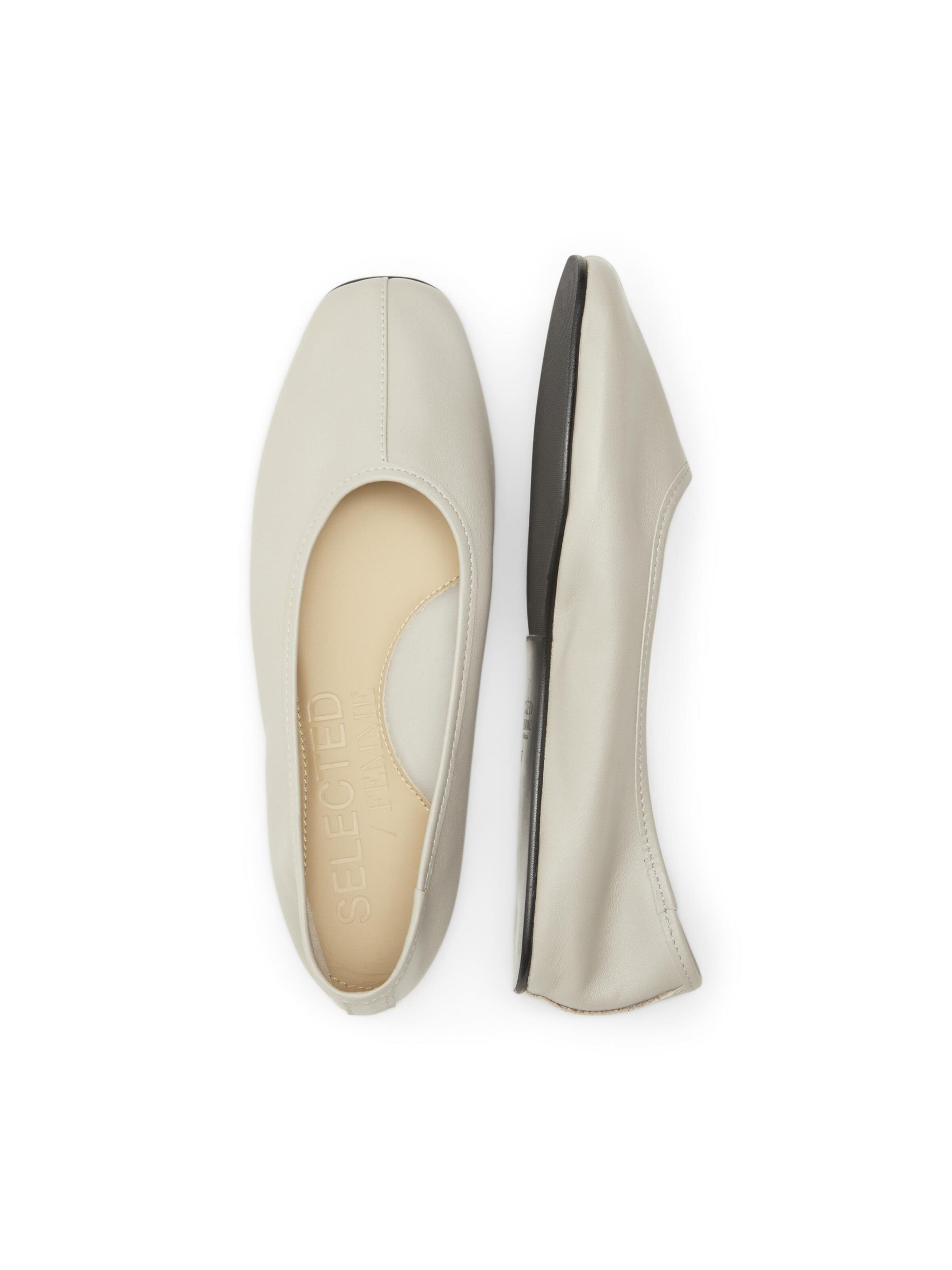 SELECTED Ballerinasko i beige
